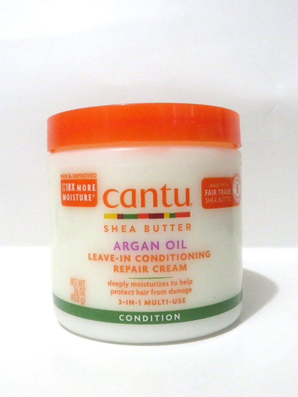 CANTU SHEA BUTTER ARGAN OIL LEAVE-IN CONDITIONING REPAIR CREAM 16 OZ